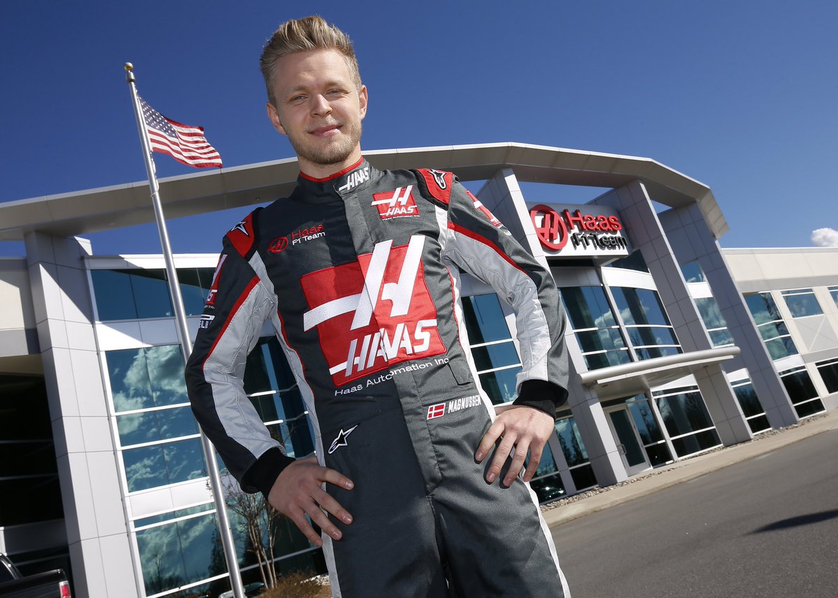 O primeiro dia de Kevin Magnussen na Haas