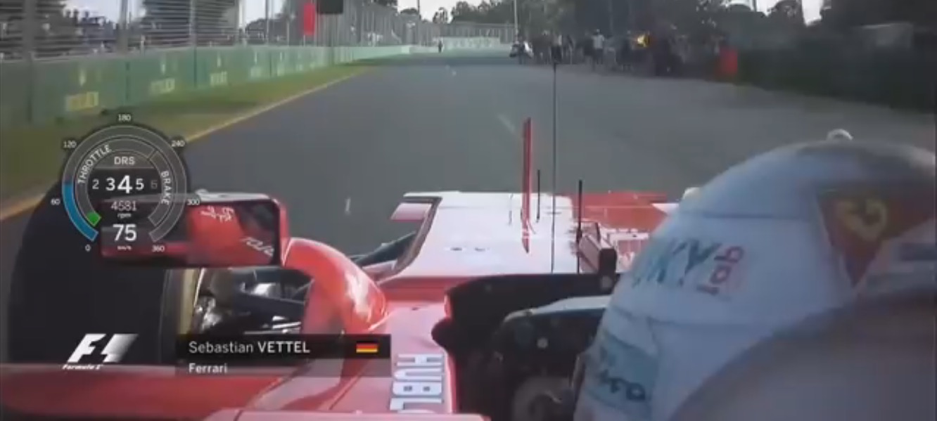 Vídeo: A invasão de pista vista da perspectiva de Vettel