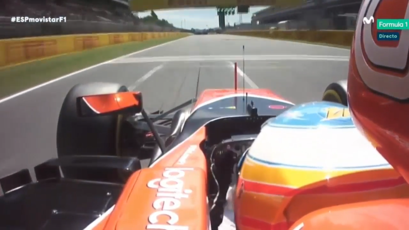 Vídeo: Volta que deu a sétima posição a Alonso em Barcelona