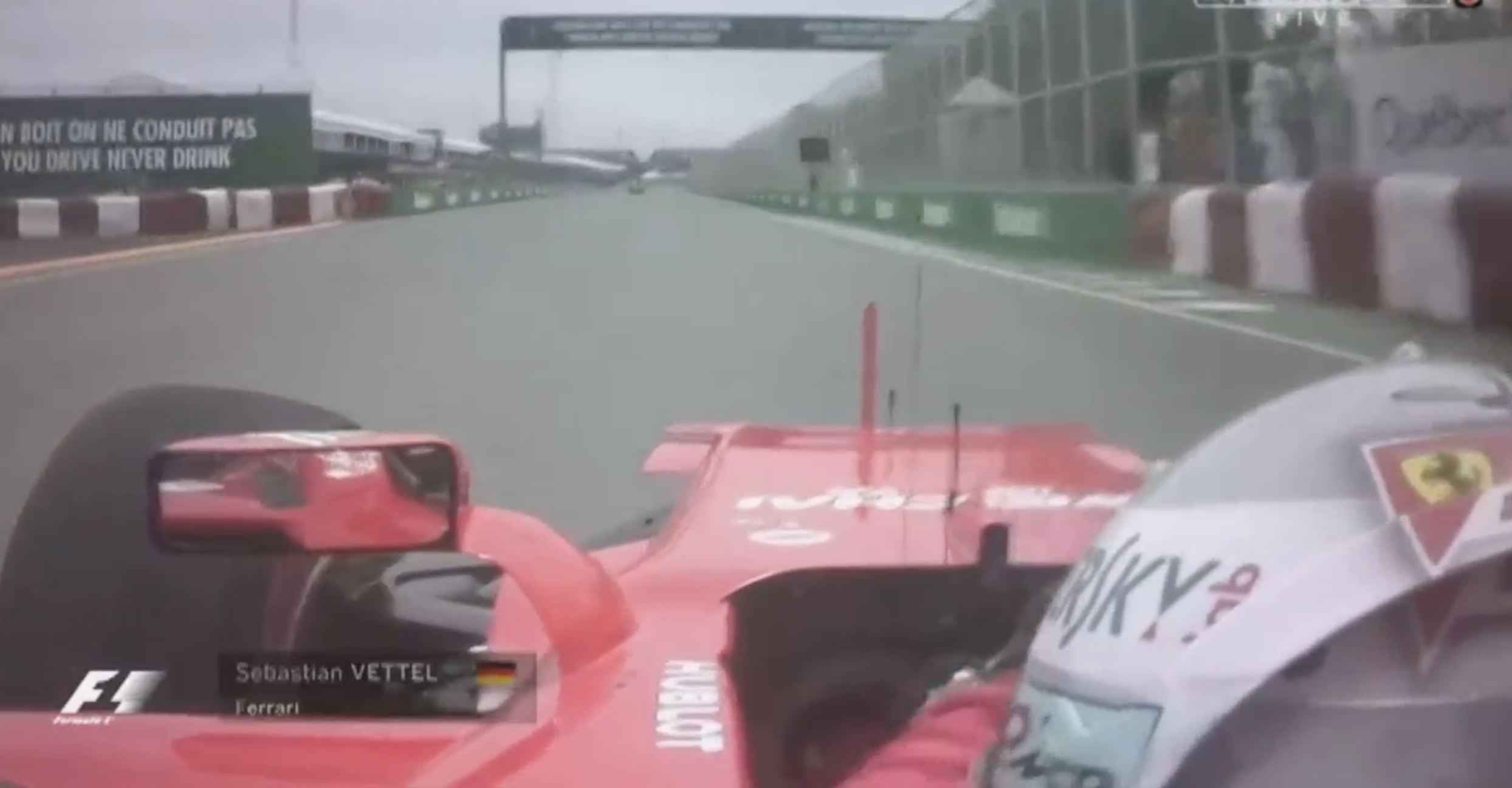 Vídeo: Sebastian Vettel evita colisão com o ‘Muro dos Campeões’