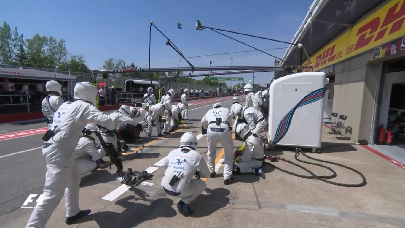Vídeo: Williams com troca de pneus mais rápida do ano