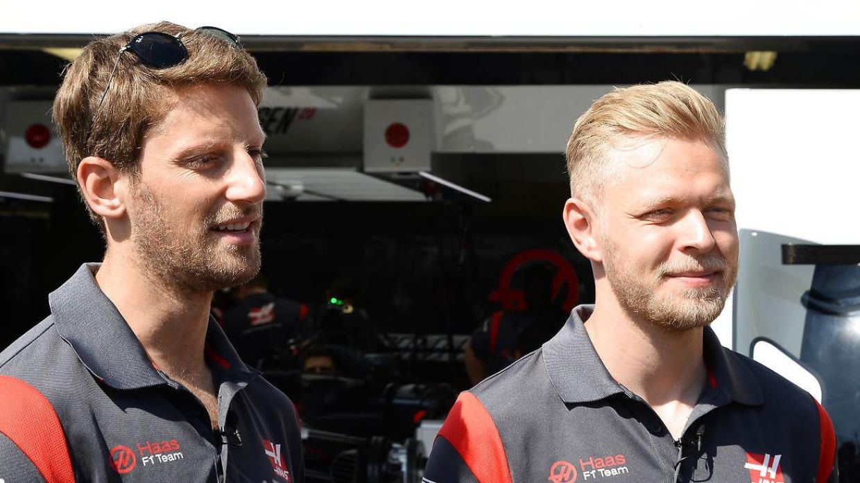 Grosjean e Magnussen continuam na Haas em 2018
