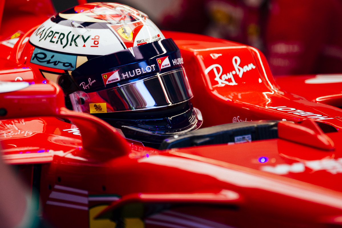 Ferrari na frente antes da qualificação em Spa