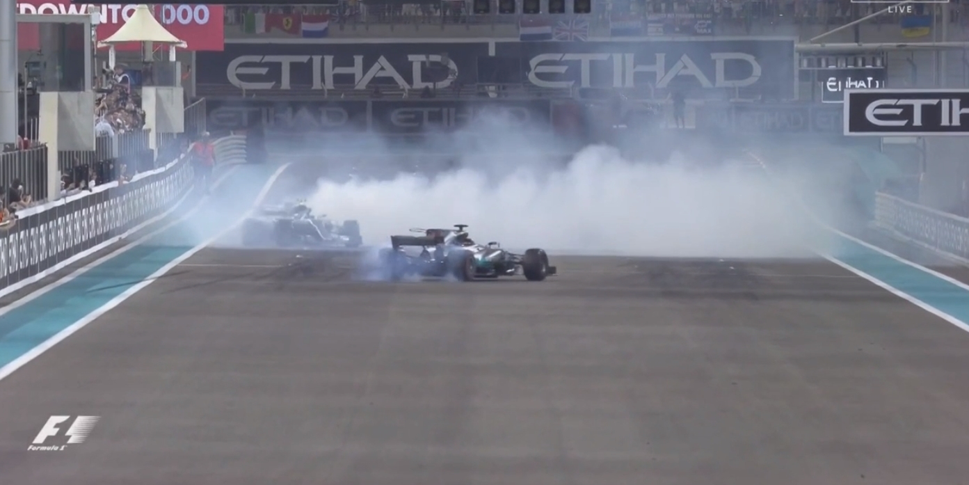 Vídeo: Mercedes despedem-se de 2017 com donuts