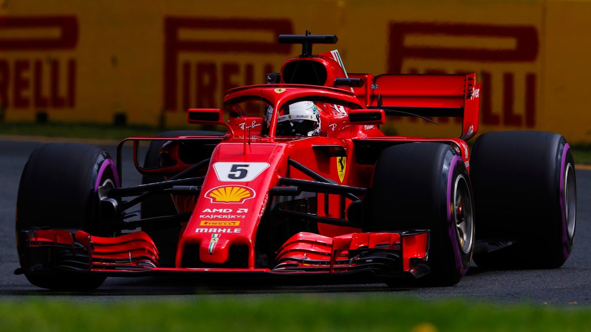 Vettel lidera terceira sessão disputada com pista a secar na frente de Raikkonen e Ericsson