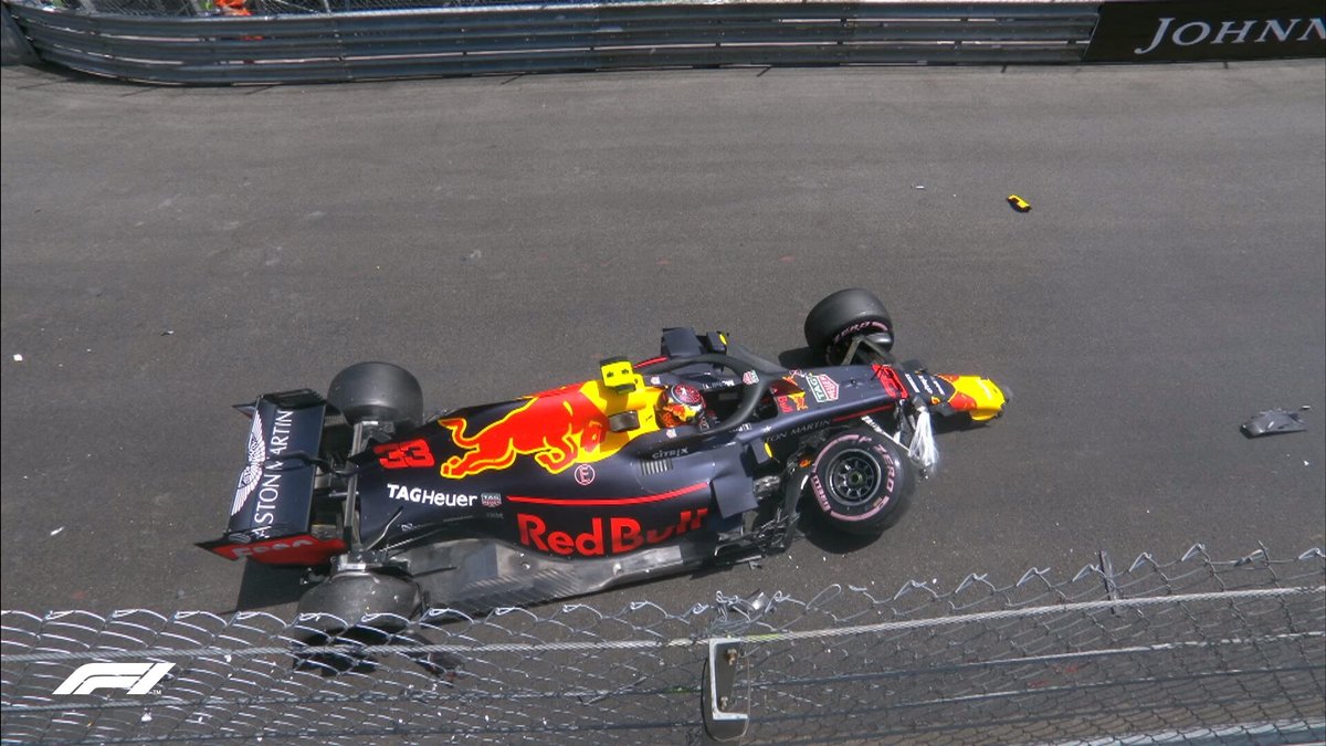 VÍDEO: Verstappen bate forte no final da terceira sessão no Mónaco