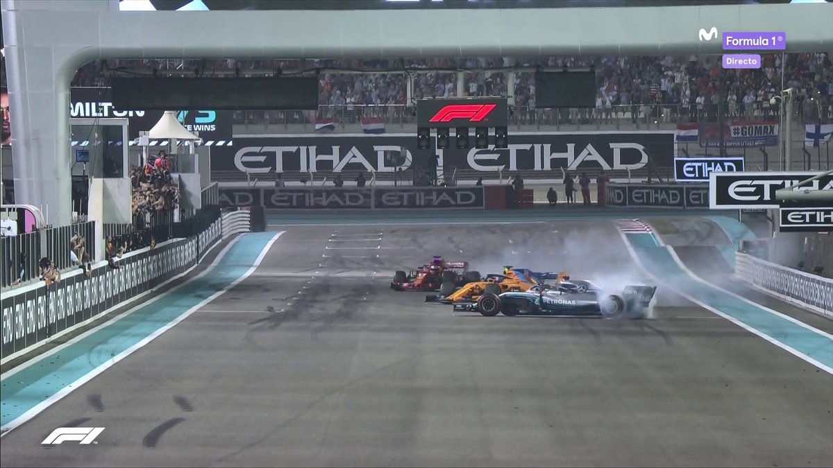 VÍDEO: Hamilton, Vettel e Alonso fazem ‘donuts’ sincronizados após a corrida