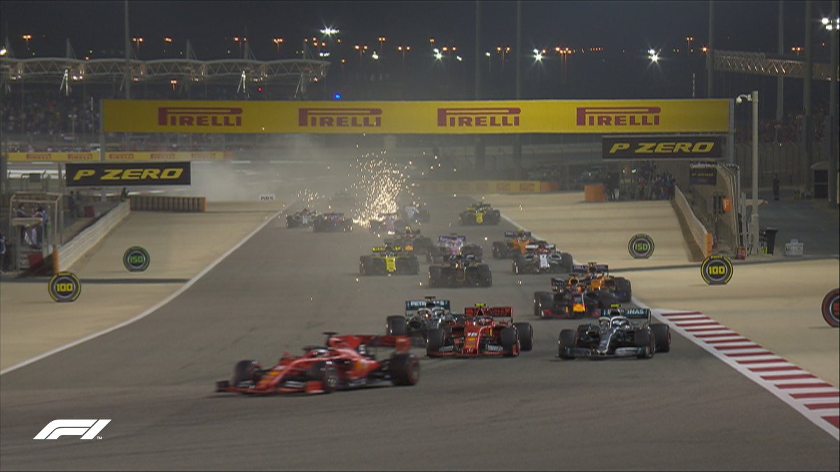 VÍDEO: Vettel supera Leclerc no arranque para o Grande Prémio do Bahrain
