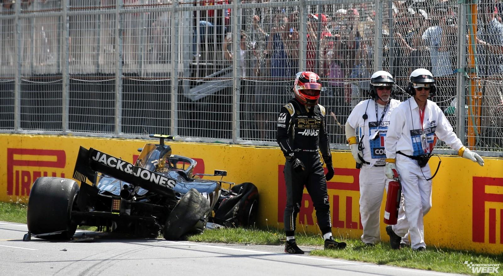 Magnussen utilizará novo chassis e partirá da via das boxes após impacto de 54G na qualificação