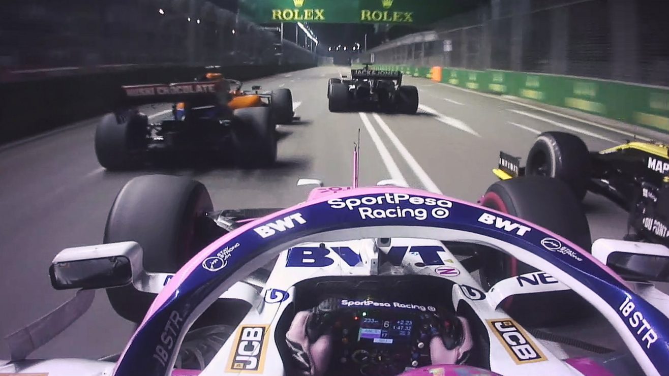 VÍDEO: Grosjean, Sainz, Ricciardo e Stroll lutaram até ao fim em Singapura