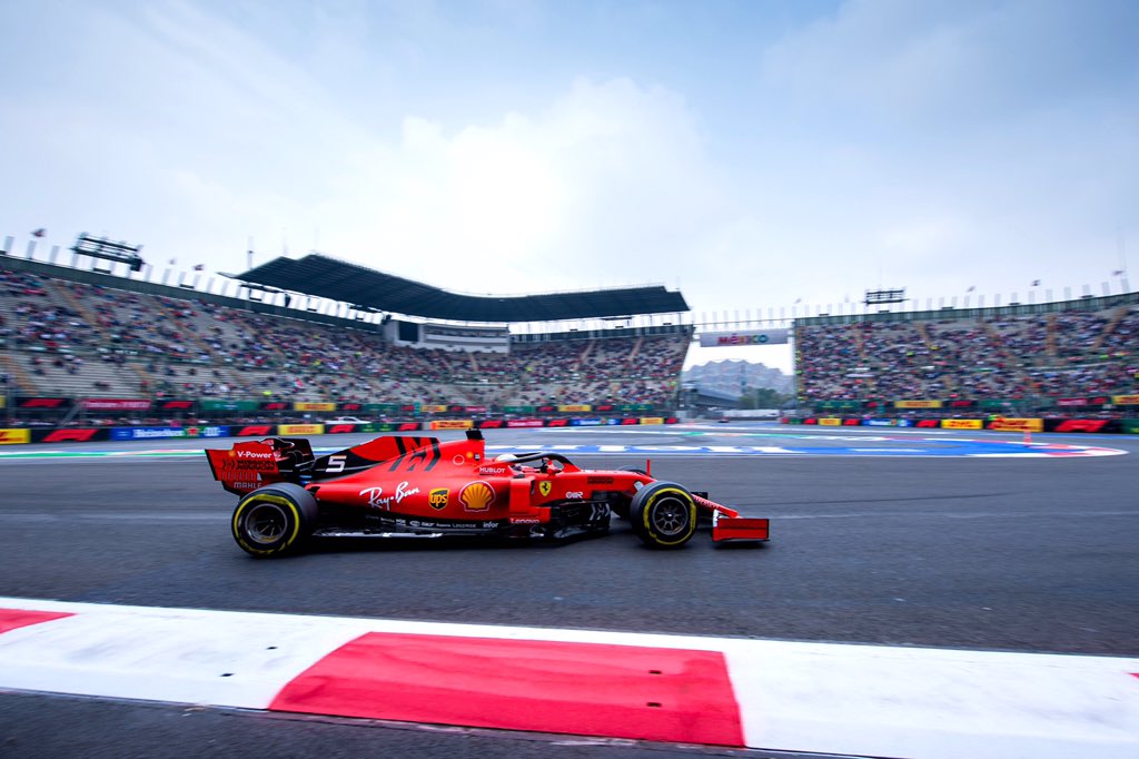 Vettel termina o dia na frente de Verstappen no México