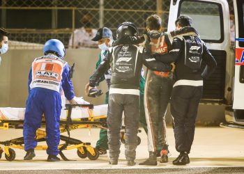 Steiner sobre Grosjean: “Ele disse-me que se sente bem e parece que nada está partido”