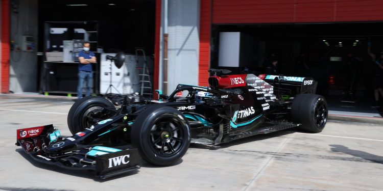 Mercedes abdica do segundo teste com os pneus de 2022 e é substituída pela Ferrari