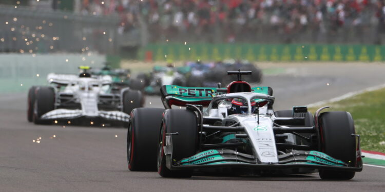 Russell sofreu dores nas costas com o porpoising em Imola: “Não é suportável para os pilotos”