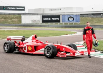 [FOTOS] Schumacher pilotou o F2003 do seu pai em Fiorano
