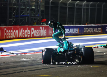 Stroll está fora do Grande Prémio de Singapura