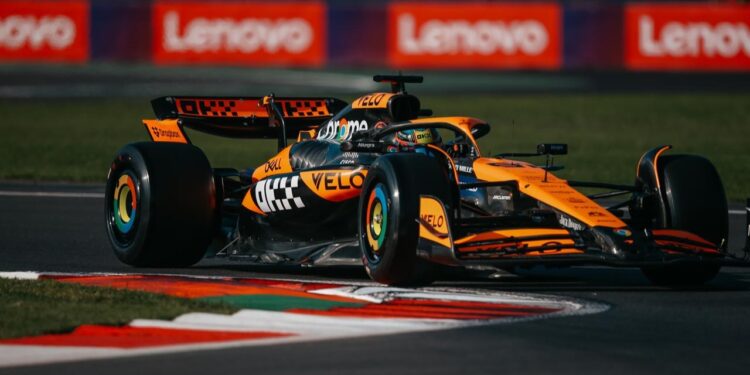 Piastri na frente antes da qualificação no México