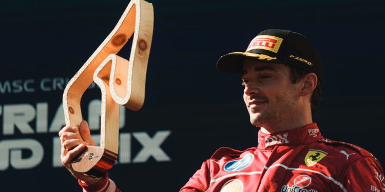 “É um passo na direção certa”, diz Leclerc sobre as evoluções da Ferrari