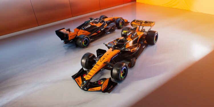 McLaren revela a decoração MCL40 de Norris e Piastri para 2026
