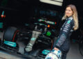 [FOTOS] Doriane Pin estreou-se ao volante de um carro de Fórmula 1 em Silverstone