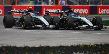 Russell vence a sprint do Canadá após contacto com Kimi Antonelli